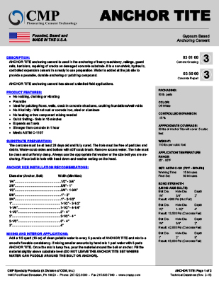 ANCHOR TITE
