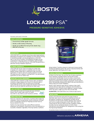 LOCK A299 PSA TDS