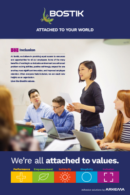 Bostik Values Poster - Inclusion