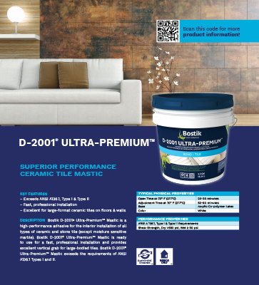 Product Board - D2001 UltraPremium