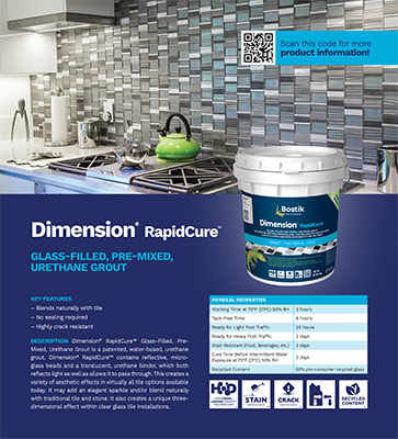 Product Board - Dimension Rapidcure