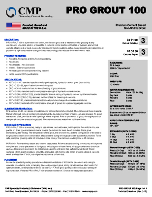 PRO GROUT 100