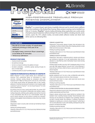 XL Brands PrepStar TDS