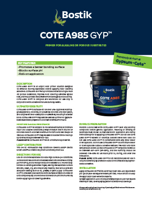 COTE A985 GYP TDS