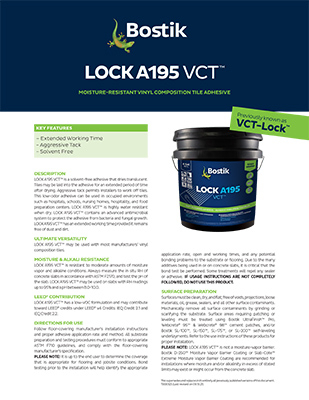 LOCK A195 VCT TDS