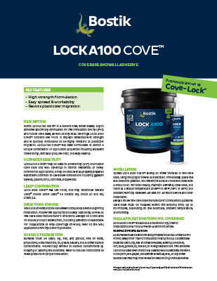 LOCK A100 COVE TDS