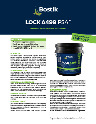 LOCK A499 PSA TDS