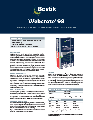 T1426 Webcrete 98 TDS