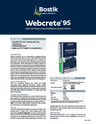 T1427 Webcrete95 TDS