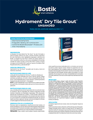 ES Hydroment Dry Tile Grout unsanded TDS