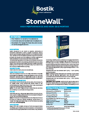 T1538 StoneWall Sell Sheet TDS