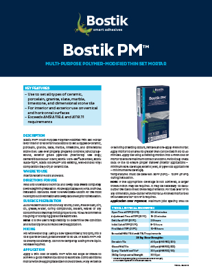 T1569 Bostik PM - TDS