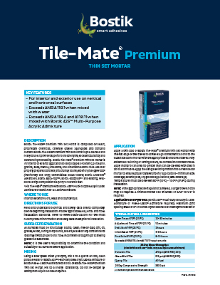 T1573 Tile-Mate Thin Set Mortar