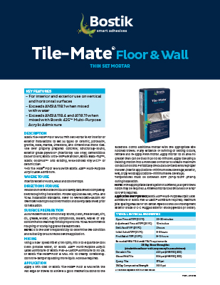 T1577 Tile-Mate Floor & Wall Thin Set Mortar