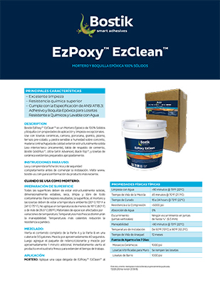 ES EzPoxyEzClean TDS