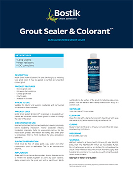 T3022 Grout Sealer Colorant TDS