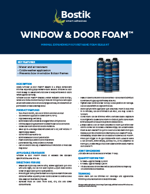 T3268 Window-Door-Foam TDS