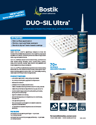 T3706 DUO-SIL-ULTRA SellSheet